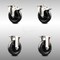 Service Caster 5 Inch 316SS Soft Rubber Wheel Swivel Top Plate Caster Lock Brake 2 Rigid, 2PK SCC-SS316TTL20S514-SRS-2-R-2 - alternate 1